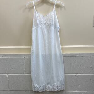 Vintage NWT Wondermaid Elegant White size 34 Lace Slip Dress
